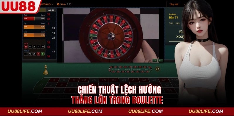 Roulette UU88 Đỉnh Cao Và Kim Chỉ Nam Thắng Lớn Dễ Dàng 4 Đánh roulette thắng lớn với chiến thuật lệch hướng