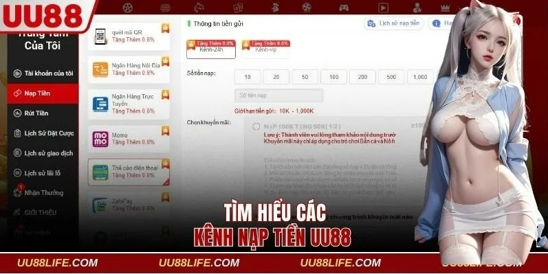 Nạp Tiền UU88 2 Quy trình chuyển vốn cược tại UU88