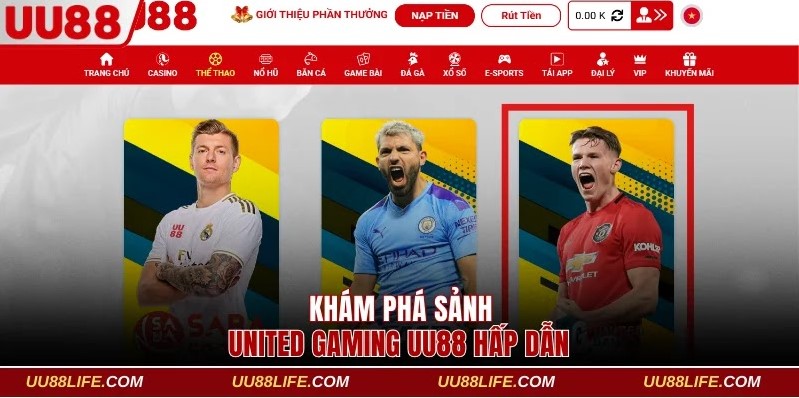 Khám Phá United Gaming UU88 Sảnh Thể Thao Chất Lượng 1 United Gaming UU88